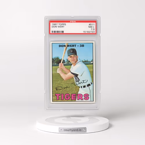 1967 Topps #511 Don Wert (PSA 7.5 NM+)