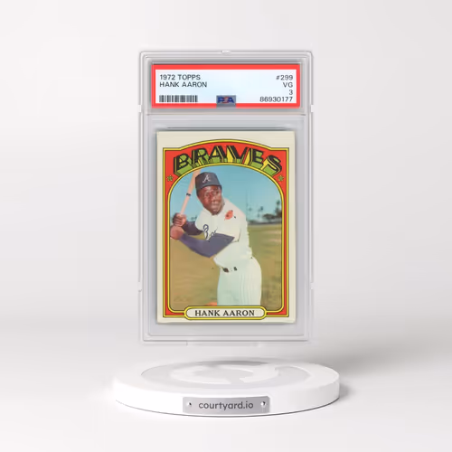 1972 Topps #299 Hank Aaron (PSA 3 VG)