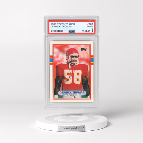 1989 Topps Traded #90T Derrick Thomas (PSA 9 MINT)