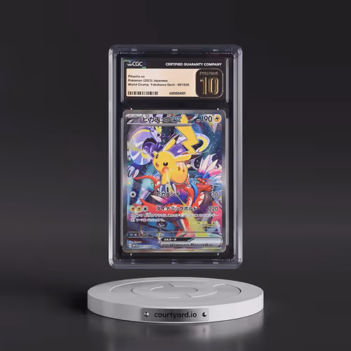 2023 World Championship Yokohama Deck #001/030 Pikachu ex - Holo (CGC 10 PRISTINE)