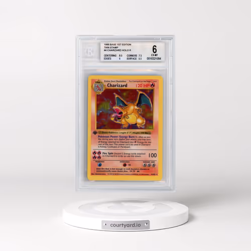 1999 Base Set #4 Charizard - 1st Edition Holo (BGS 6 EX-MT)