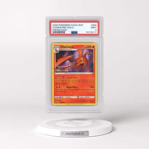2020 Pokémon Swsh Black Star Promo #066 Charizard - Holo Prerelease (PSA 9 MINT)