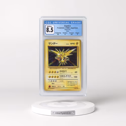 1996 Base Set Zapdos - Holo (CGC 8.5 NM-MT+)
