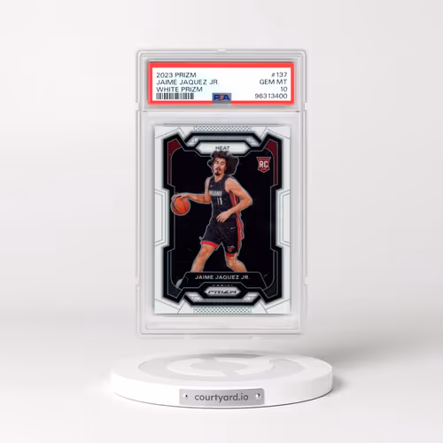 2023 Panini Prizm #137 Jaime Jaquez Jr. - White Prizm (PSA 10 GEM MINT)