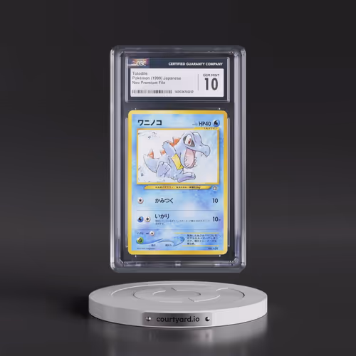 1999 Neo Premium File Totodile - No Rarity (CGC 10 GEM MINT)