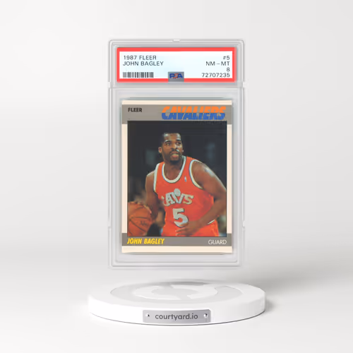 1987 Fleer #5 John Bagley (PSA 8 NM-MT)
