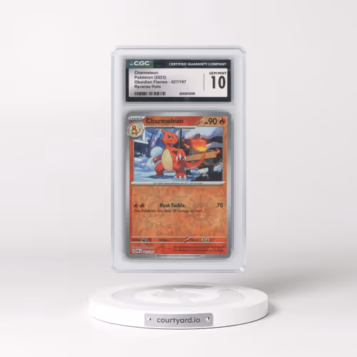 2023 Obsidian Flames - OBF EN #027/197 Charmeleon - Reverse Holo (CGC 10 GEM MINT)