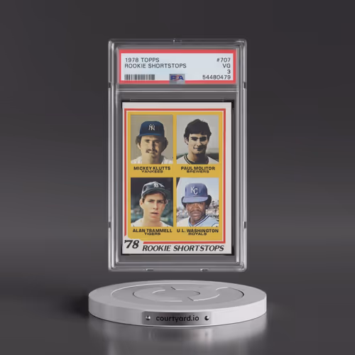 1978 Topps #707 Rookie Shortstops (PSA 3 VG)