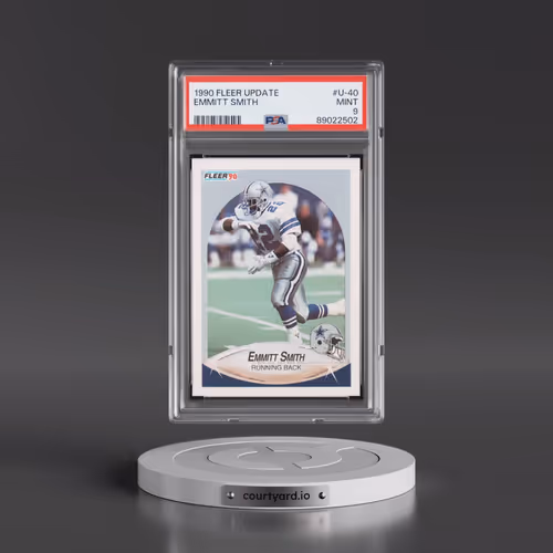 1990 Fleer Update #U-40 Emmitt Smith (PSA 9 MINT)