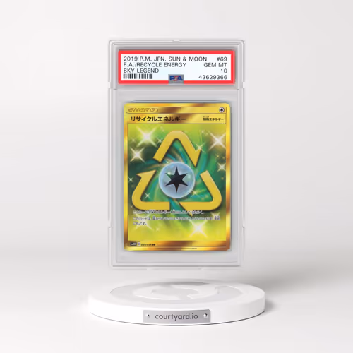 2019 Pokémon Sun & Moon Sky Legend #069 Recycle Energy - Full Art (PSA 10 GEM MINT)