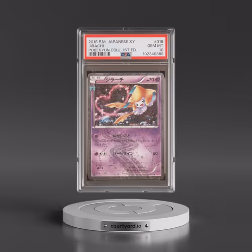 2016 Pokémon XY Pokekyun Collection #015 Jirachi - 1st Edition (PSA 10 GEM MINT)