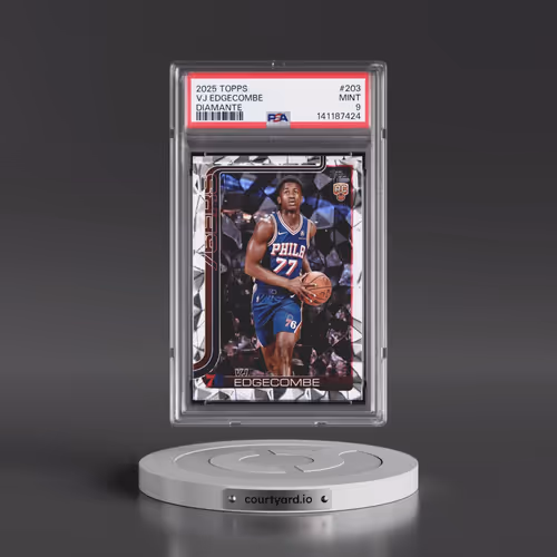 2025 Topps #203 VJ Edgecombe - Diamante (PSA 9 MINT)