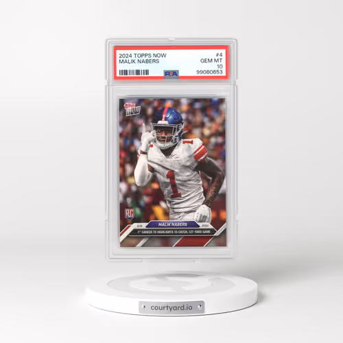 2024 Topps Now #4 Malik Nabers (PSA 10 GEM MINT)