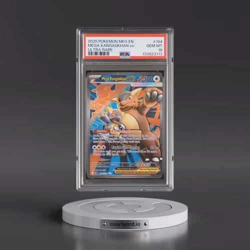 2025 Pokémon Meg EN-Mega Evolution #164 Mega Kangaskhan EX - Holo Ultra Rare (PSA 10 GEM MINT)