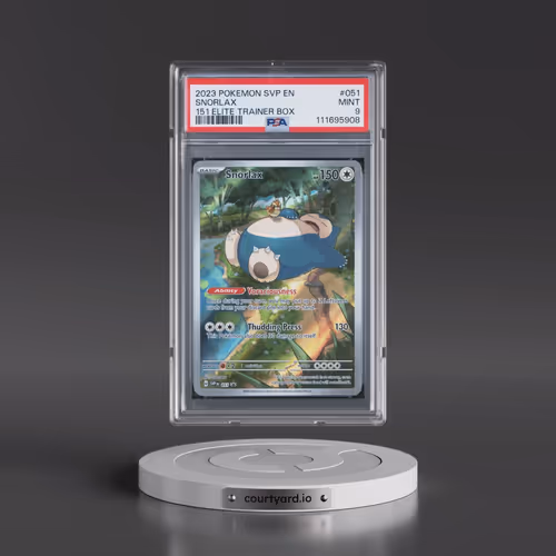 2023 Pokémon Svp EN-SV Black Star Promo #051 Snorlax - 151 Elite Trainer Box (PSA 9 MINT)