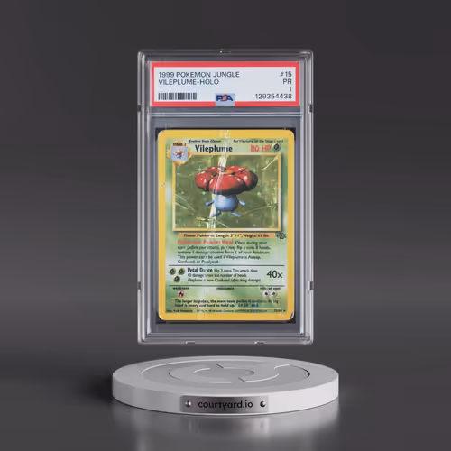 1999 Pokémon Jungle #15 Vileplume - Holo (PSA 1 PR)