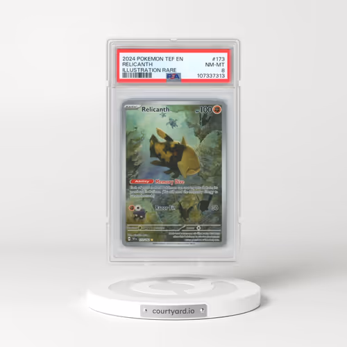 2024 Pokémon Tef EN-Temporal Forces #173 Relicanth - Illustration Rare (PSA 8 NM-MT)
