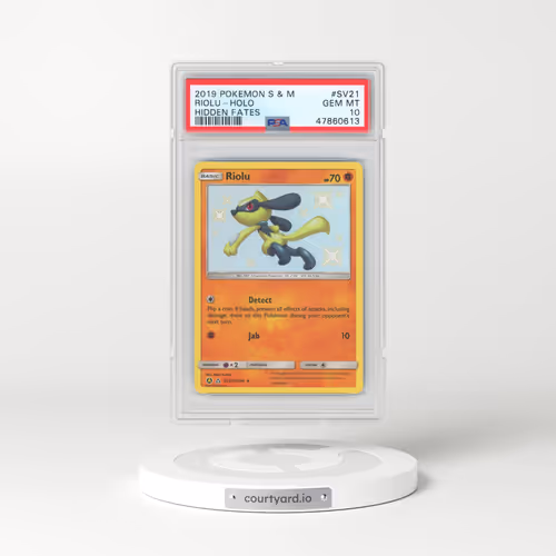 2019 Pokémon Sun & Moon Hidden Fates #SV21 Riolu - Holo (PSA 10 GEM MINT)