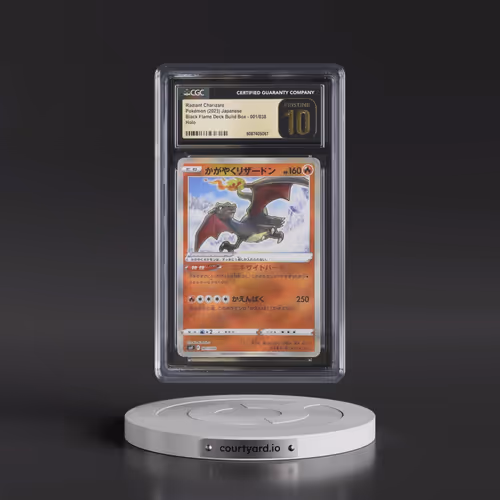 2023 Ruler of the Black Flame Deck Build Box #001/038 Radiant Charizard - Holo (CGC 10 PRISTINE)