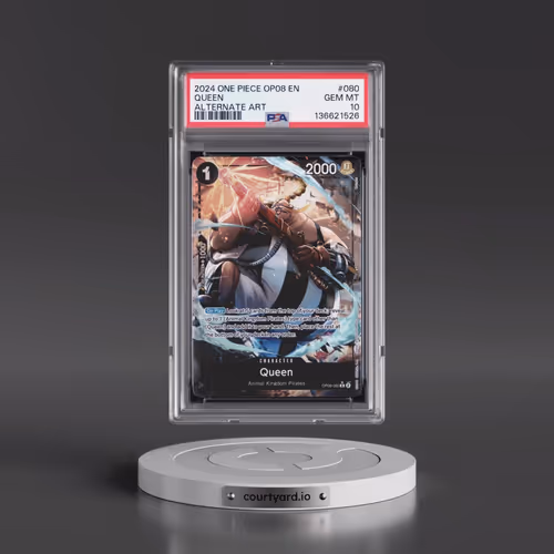 2024 One Piece OP08-Two Legends #080 Queen - Alternate Art (PSA 10 GEM MINT)