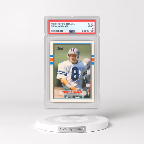 1989 Topps Traded #70T Troy Aikman (PSA 9 MINT)