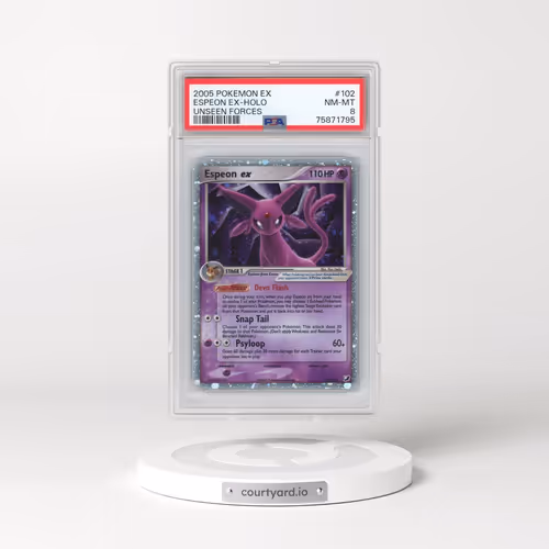 2005 Pokémon EX Unseen Forces #102 Espeon EX - Holo Holo (PSA 8 NM-MT)
