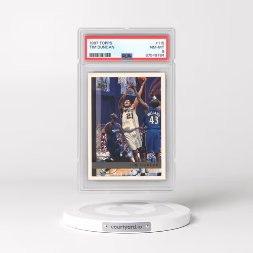 1997 Topps #115 Tim Duncan (PSA 8 NM-MT)