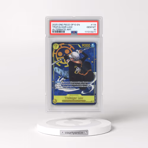 2025 One Piece OP10-Royal Blood #119 Trafalgar Law - Alternate Art (PSA 10 GEM MINT)