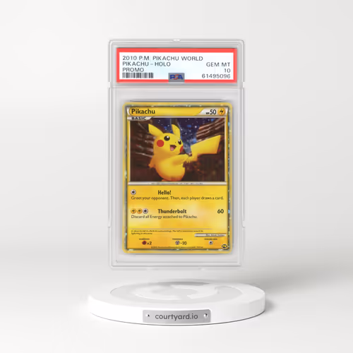 2010 Pokémon Pikachu World Promo Pikachu - Holo (PSA 10 GEM MINT)