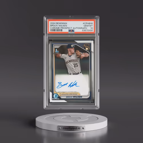 2024 Bowman Chrome Prospect Autographs #CPABW Brock Wilken (PSA 10 GEM MINT)