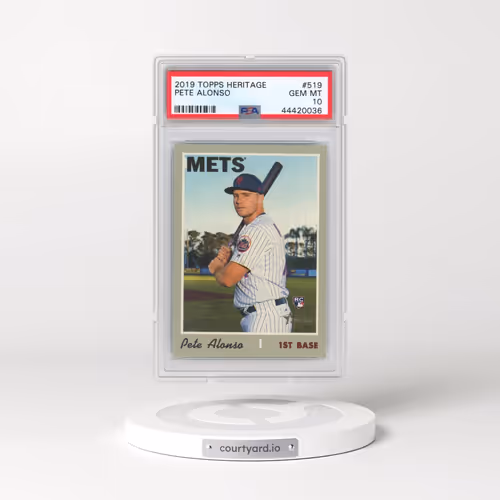 2019 Topps Heritage #519 Pete Alonso (PSA 10 GEM MINT)