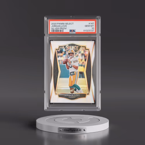 2020 Panini Select #147 Jordan Love - Silver Prizm (PSA 10 GEM MINT)