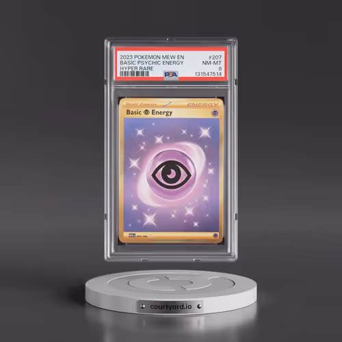 2023 Pokémon Mew EN-151 #207 Basic Psychic Energy - Hyper Rare (PSA 8 NM-MT)