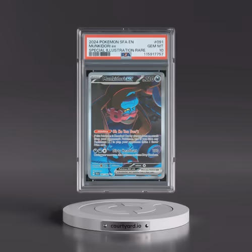 2024 Pokémon Sfa EN-Shrouded Fable #091 Munkidori EX - Holo Special Illustration Rare (PSA 10 GEM MI