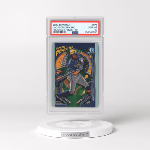 2024 Bowman Prospect Power-Up #PP6 Jackson Chourio (PSA 10 GEM MINT)