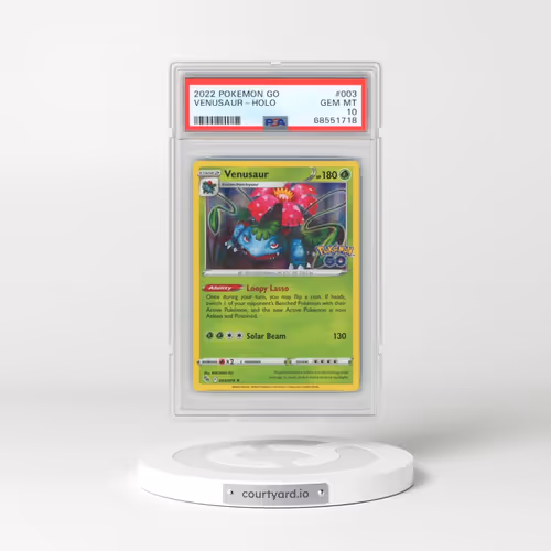 2022 Pokémon Go #003 Venusaur - Holo (PSA 10 GEM MINT)