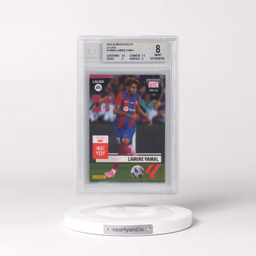 2023 Panini Megacracks La Liga #108Bis Lamine Yamal (BGS 8 NM-MT)