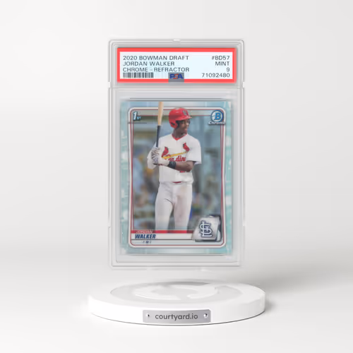 2020 Bowman Draft #BD57 Jordan Walker - Chrome-Refractor (PSA 9 MINT)