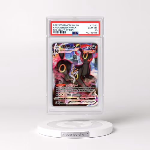 2022 Pokémon Sword & Shield Brilliant Stars #TG23 Umbreon Vmax - Full Art (PSA 10 GEM MINT)