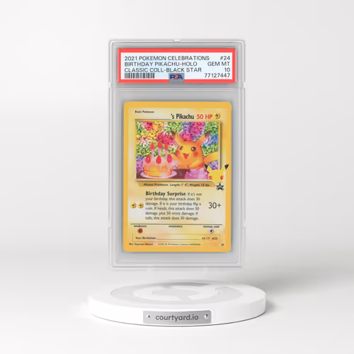 2021 Celebrations #24 Birthday Pikachu - Holo (PSA 10 GEM MINT)
