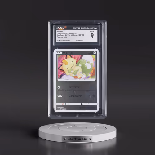 2019 TAG TEAM GX: Tag All Stars #105/173 Meowth - Reverse Holo (CGC 9 MINT)