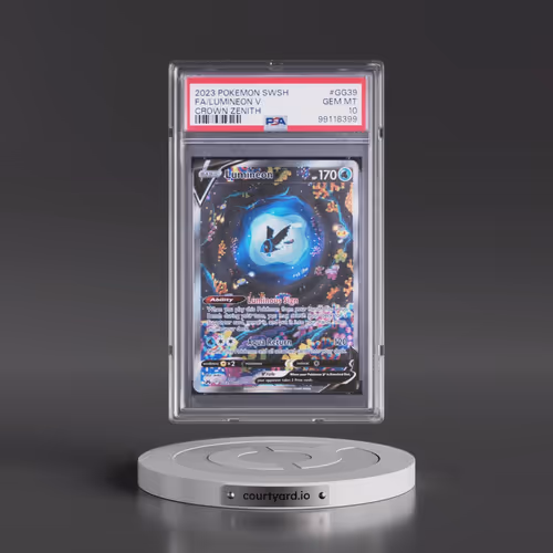 2023 Pokémon Sword and Shield Crown Zenith #GG39 Lumineon V - Holo Full Art (PSA 10 GEM MINT)