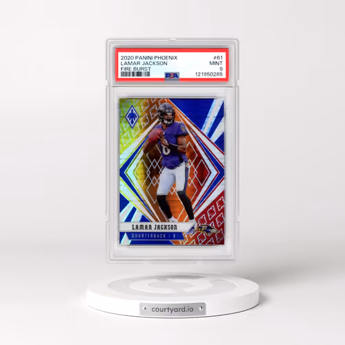 2020 Panini Phoenix #61 Lamar Jackson - Fire Burst (PSA 9 MINT)