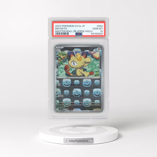 2023 Pokémon Sv2a-Pokemon 151 #052 Meowth - Reverse Holo Master Ball (PSA 10 GEM MINT)