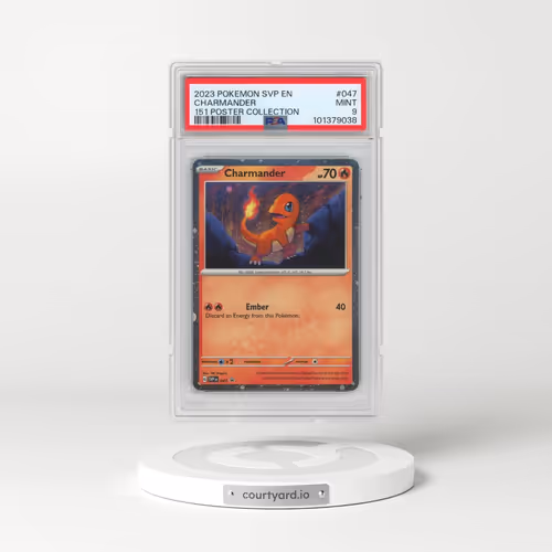 2023 Pokémon Svp EN-SV Black Star Promo #047 Charmander - 151 Poster Collection (PSA 9 MINT)