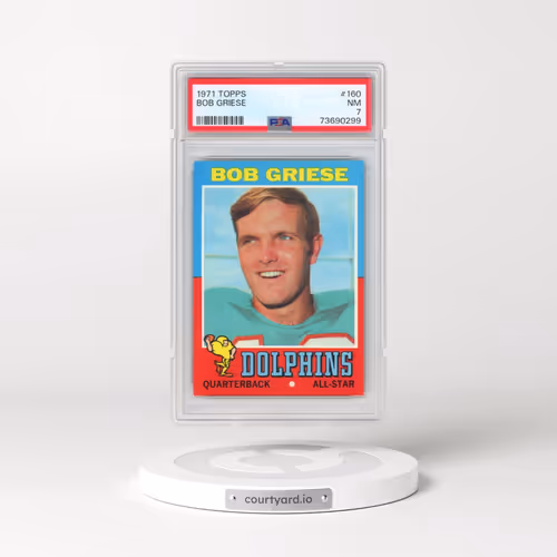 1971 Topps #160 Bob Griese (PSA 7 NM)