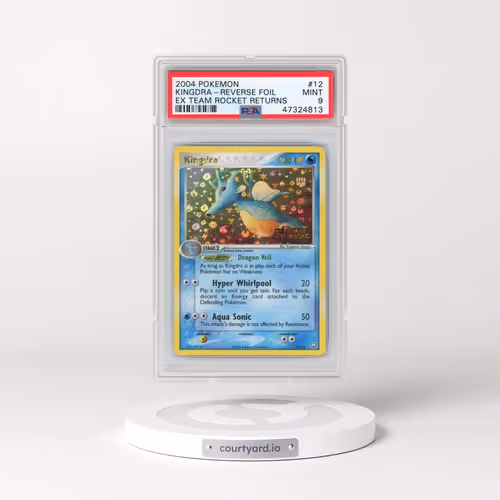 2004 Pokémon EX Team Rocket Returns #12 Kingdra - Reverse Foil (PSA 9 MINT)