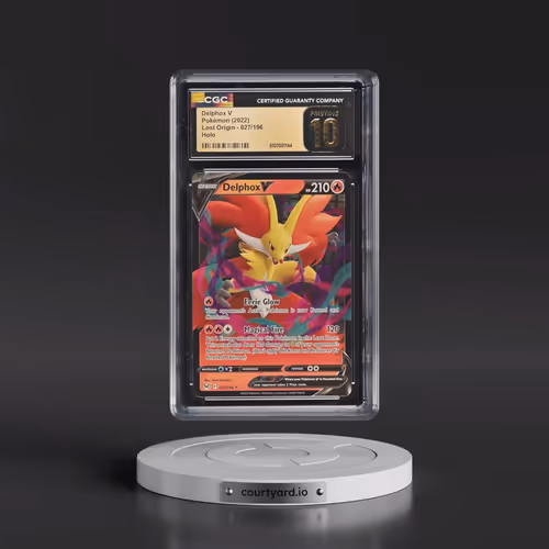 2022 Lost Origin #027/196 Delphox V - Holo (CGC 10 PRISTINE)
