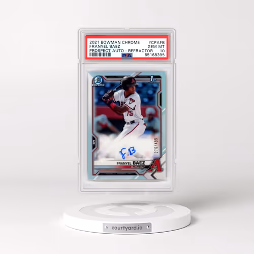 2021 Bowman Chrome Prospect Autographs #CPAFB Franyel Baez - Refractor (PSA 10 GEM MINT)