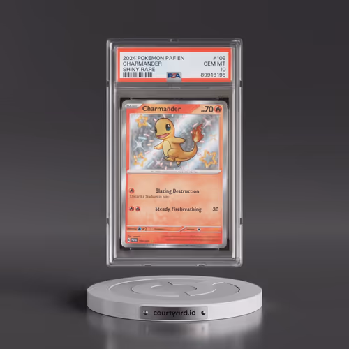 2024 Pokémon Paf EN-Paldean Fates #109 Charmander - Shiny Rare (PSA 10 GEM MINT)